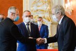 Prezident Miloš Zeman na Hradě jmenoval 33 nových soudců (29.7.2020)