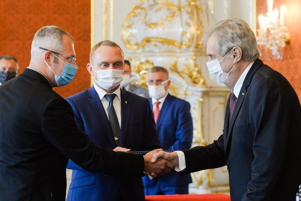 Prezident Miloš Zeman na Hradě jmenoval 33 nových soudců (29. 7. 2020).