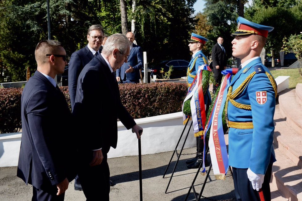 Oficiální státní návštěva českého prezidenta Miloše Zemana v Srbsku (10. 9. 2019)