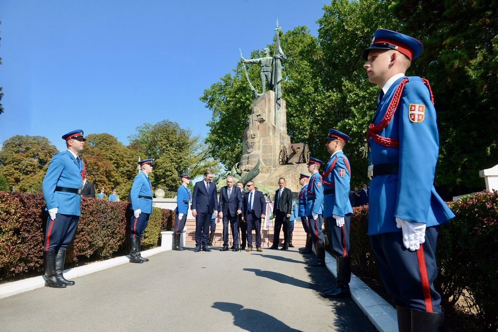 Oficiální státní návštěva českého prezidenta Miloše Zemana v Srbsku (10. 9. 2019)