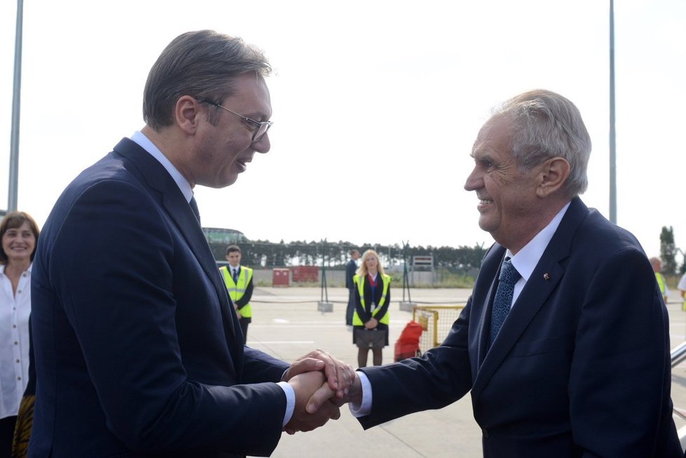 Oficiální státní návštěva českého prezidenta Miloše Zemana v Srbsku (10. 9. 2019)