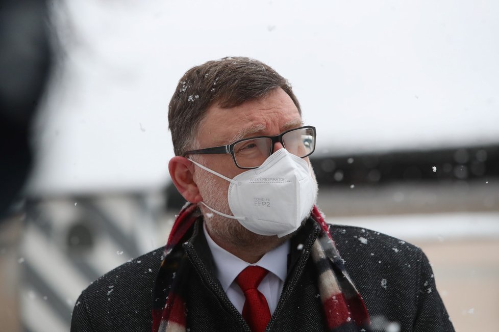 Zbyněk Stanjura (ODS) na tiskovce po jednání s prezidentem Milošem Zemanem (9.12.2021)