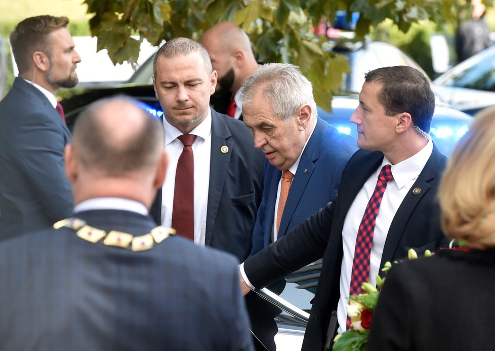 Prezident Zeman při návštěvě Olomouckého kraje