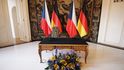 Prezident Miloš Zeman přivítal na Pražském hradě německého prezidenta Frank-Walter Steinmeiera (26.7.2021)