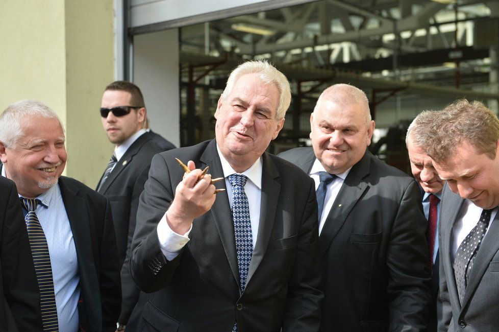 Prezident Miloš Zeman na cestě ve Středočeském kraji