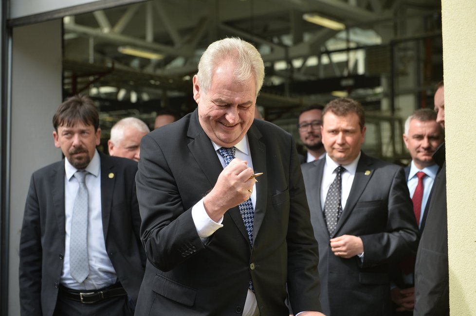 Prezident Miloš Zeman na cestě ve Středočeském kraji