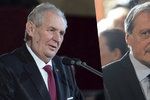 Prezident Miloš Zeman a šéf české diplomacie Martin Stropnický (ANO)