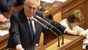 Prezident Miloš Zeman ve Sněmovně