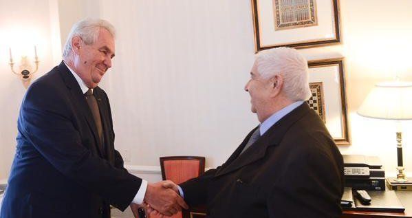Prezident Miloš Zeman se setkal s místopředsedou syrské vlády a ministrem zahraničí Valídem Mualimem.