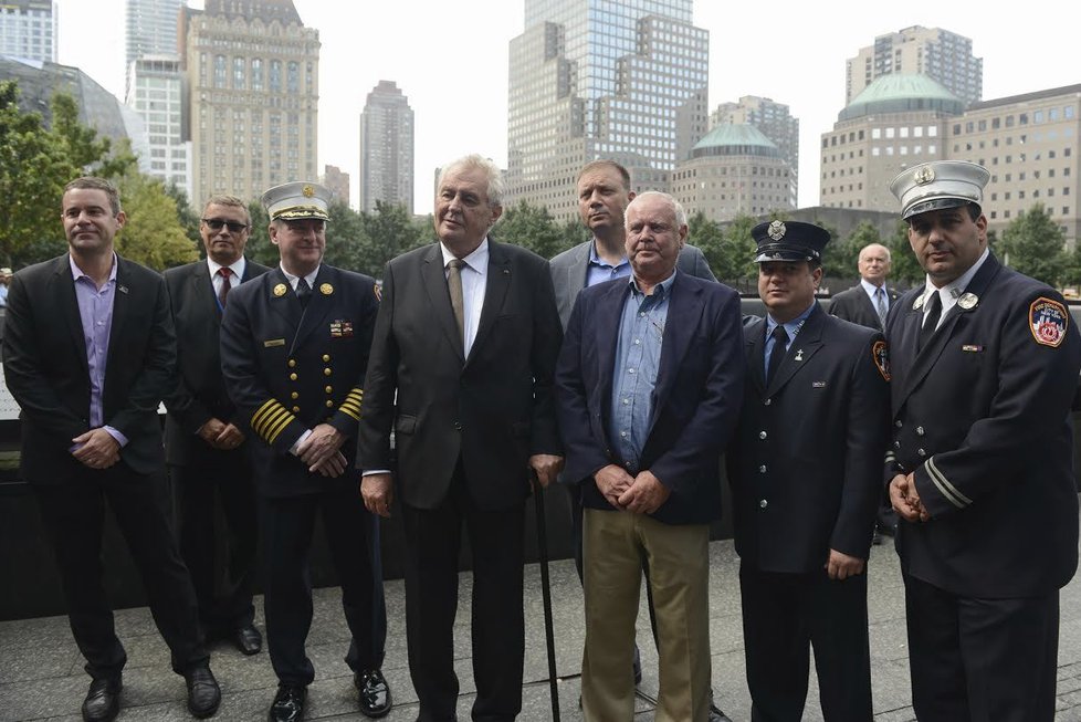 Prezident Miloš Zeman v New Yorku uctil památku obětí teroristického útoku na Spojené státy z 11. září.