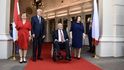 Rakouský prezident Alexandr van der Bellen při návštěvě prezidenta Zemana a první dámy Zemanové v Rakousku
