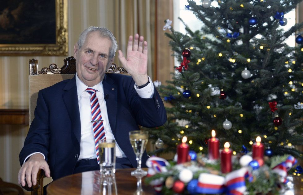 Prezident Miloš Zeman a jeho vánoční poselství z roku 2018 (26. 12. 2018)