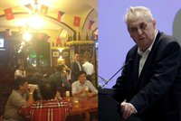 Zeman se ve Vietnamu „ulil“ z piva v české pivnici. Vestoje řečnil devět minut