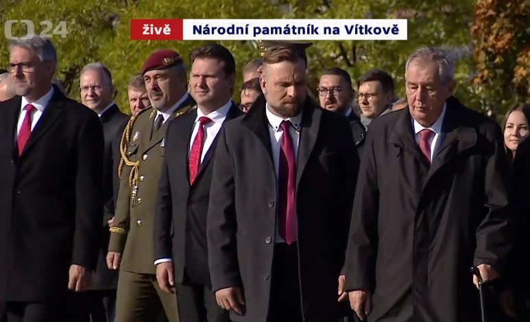 Miloš Zeman na Vítkově (28.10.2019)