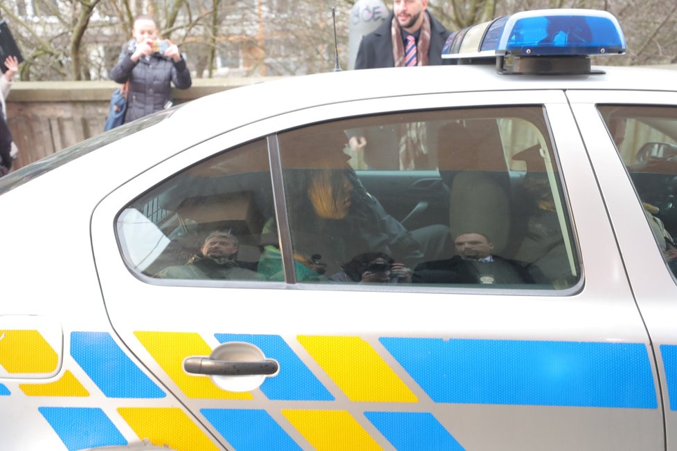 Aktivistku si ze základní školy, kde Zeman pravidelně volí, odvezla policie.