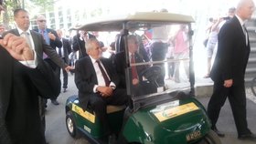 Prezident Miloš Zeman na návštěvě výstavy Země živitelka