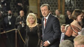 Ministr obrany Martin Stropnický se svou manželkou Veronikou Žilkovou