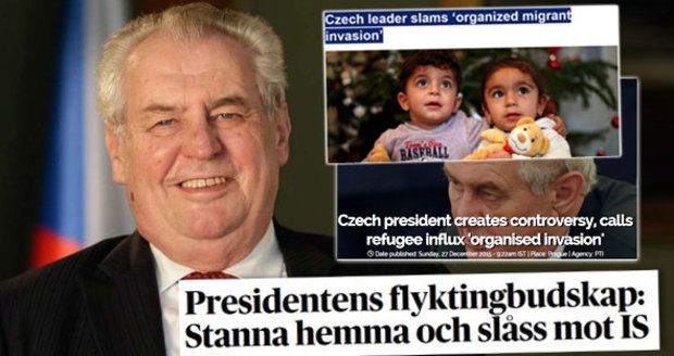 „Vánoční Zeman“ opět proslavil Česko. Jeho „invaze uprchlíků“ obletěla svět