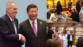 Prezident Zeman a jeho choť Ivana Zemanová na návštěvě Číny (27. 4. 2019)