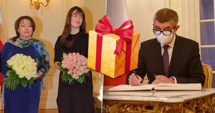 Premiér Andrej Babiš se snažil letos napravit faux pas z roku 2020, kdy jeho rodina zapomněla přinést na novoroční oběd na zámku v Lánech narozeninový dárek první dceři Kateřině Zemanové.