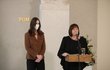 Manželka prezidenta Ivana Zemanová s dcerou Kateřinou na tiskové konferenci ke zdravotnímu stavu prezidenta Miloše Zemana (14.10.2021)