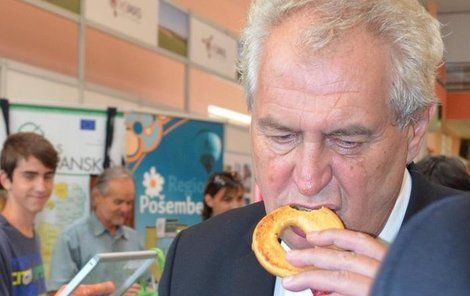 Miloš Zeman a jeho preclík.