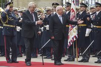 Končí návštěva izraelského prezidenta v Praze