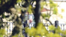 Miloš Zeman na terase
