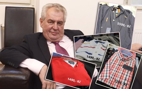 Miloš Zeman za svůj šatník utrácí nemalé částky