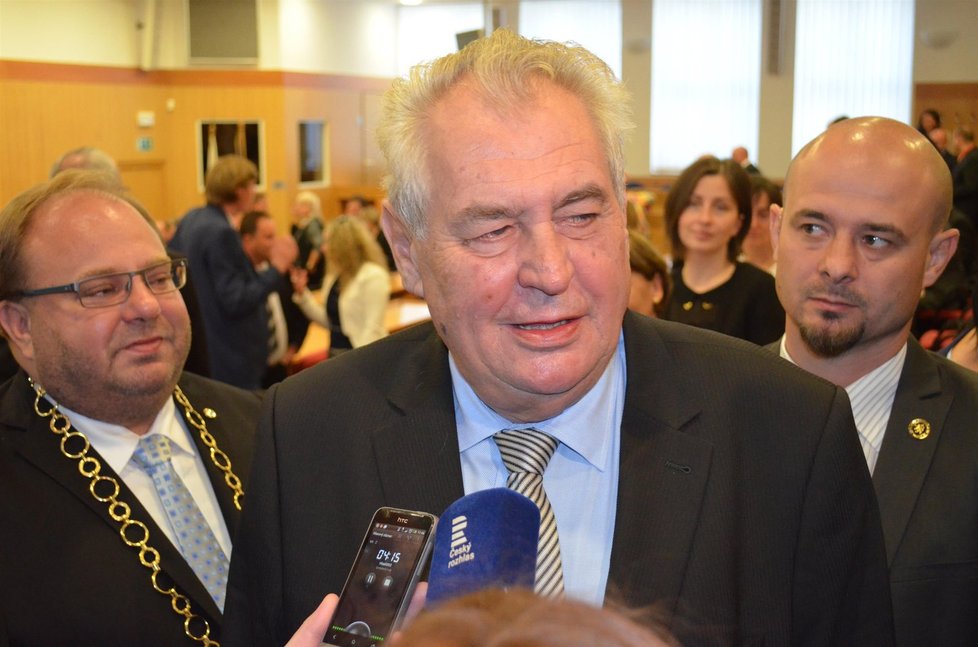 Prezident Miloš Zeman v Ostravě