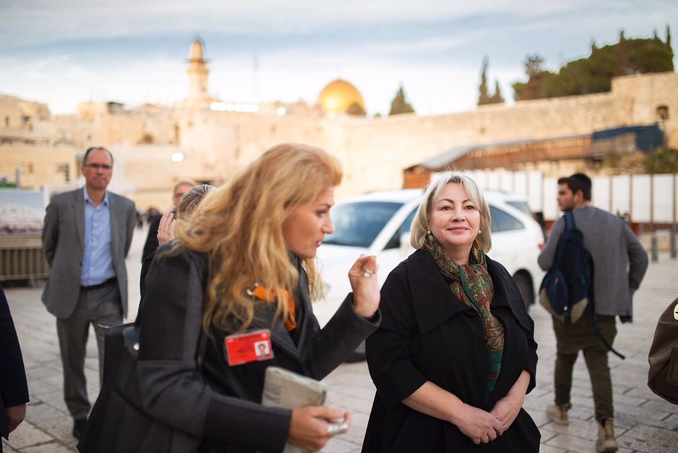 Ivana Zemanová na návštěvě Jeruzaléma (26. 11. 2018)