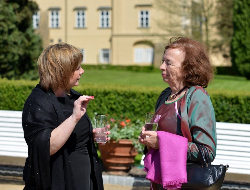 Livia Klausová si setkání velmi užila.