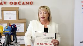 Ivana Zemanová oznámila, že podpisů pro jejího muže je už na 60 tisíc