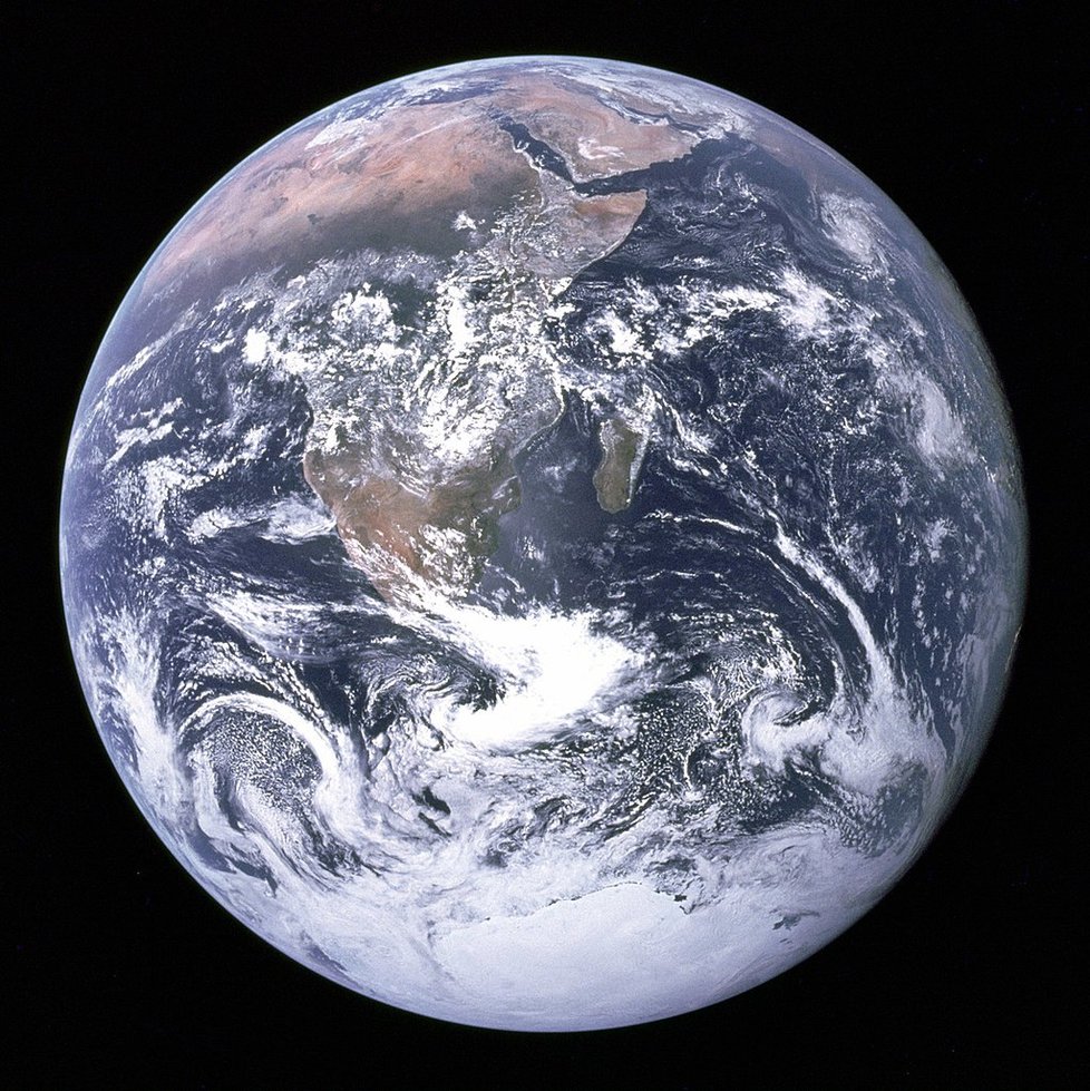 Země, jak ji viděli z Apolla 17.