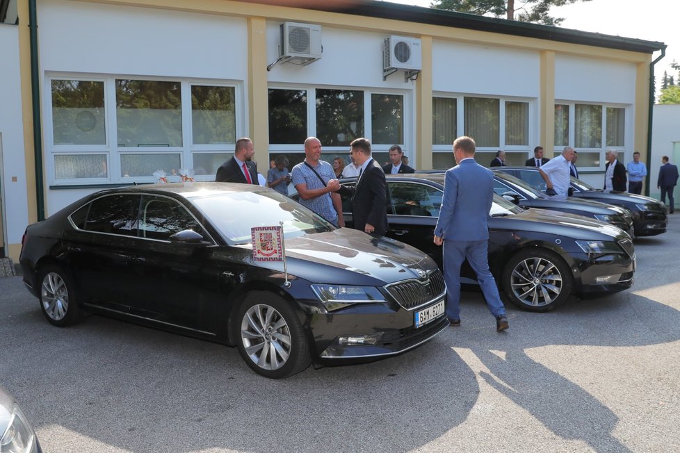 Prezident Miloš Zeman dorazil na Zemi živitelku (22.08.2019) aby ji zahájil projevem