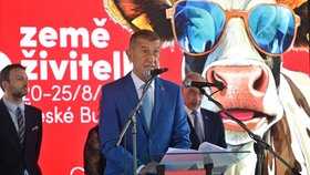 Andrej Babiš na zahájení agrosalonu Země živitelka