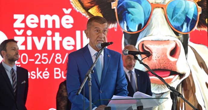 Andrej Babiš na zahájení agrosalonu Země živitelka