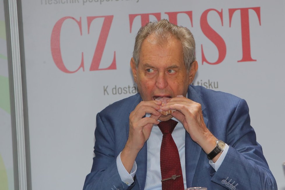 Země živitelka: Prezident Miloš Zeman.