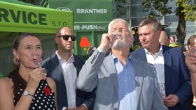 Prezident Petr Pavel navštívil s manželkou Evou veletrh Země živitelka v Českých Budějovicích, 24. 8. 2026.