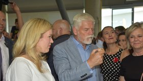Prezident Petr Pavel navštívil s manželkou Evou veletrh Země živitelka v Českých Budějovicích, 24. 8. 2026.