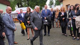 Bývalý prezident Václav Klaus na zahájení výstavy Země živitelka.