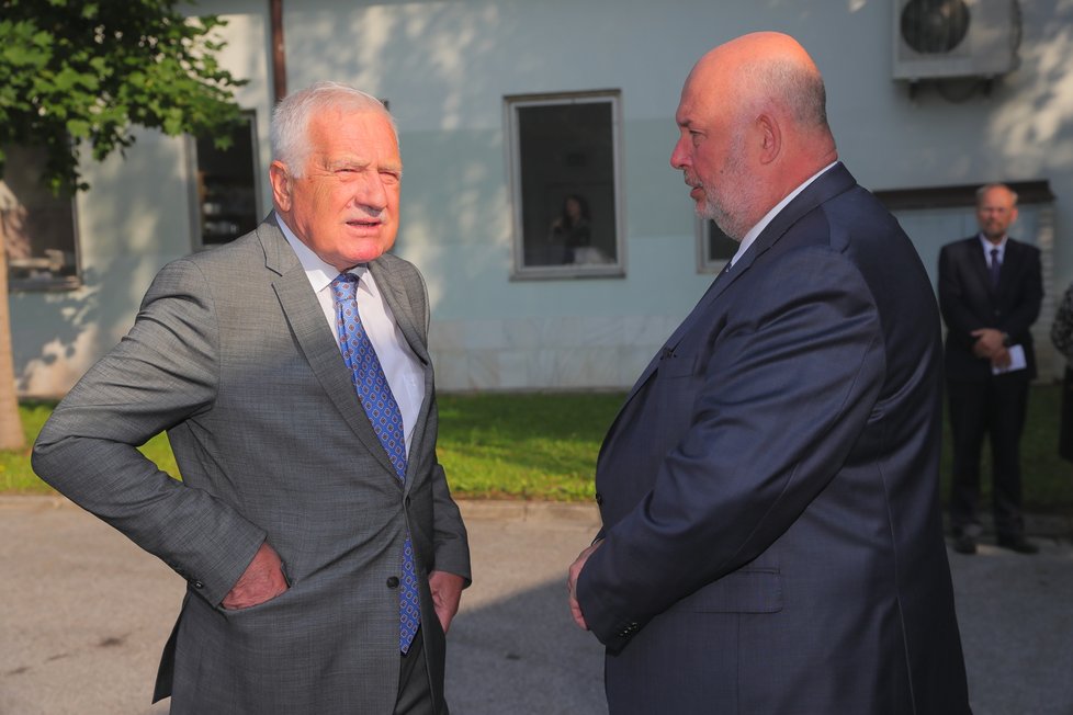 Václav Klaus a Miroslav Toman v Českých Budějovicích na Zemi živitelce