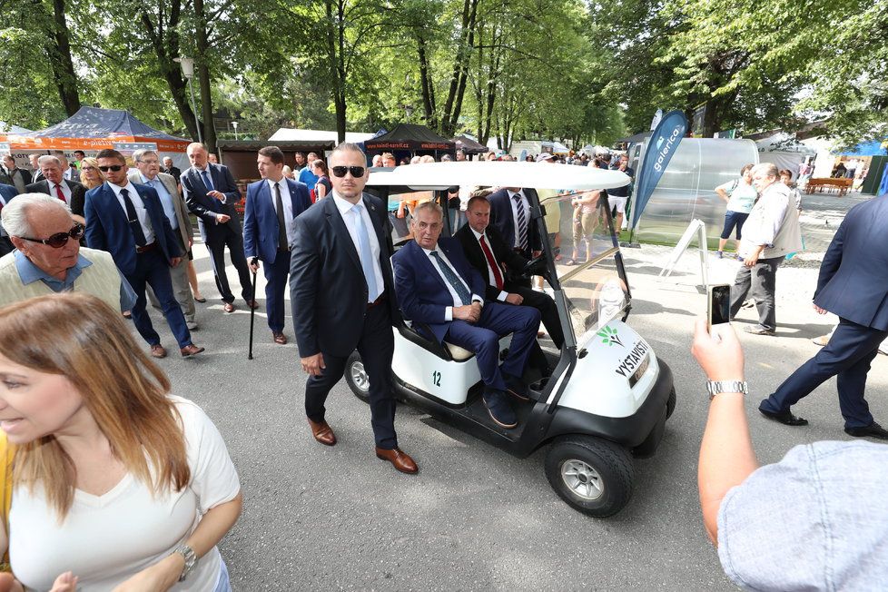 Prezident Miloš Zeman na Zemi Živitelce