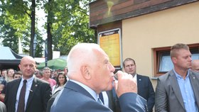 Prezident Miloš Zeman na Zemi Živitelce