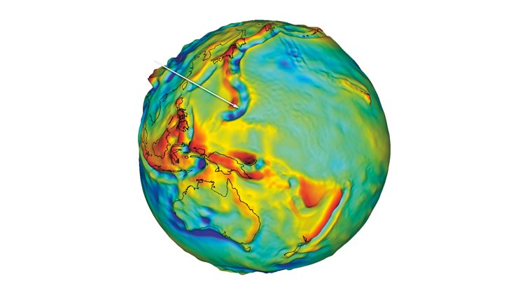 Geoid je významný pro pochopení pohybů mořské hladiny nebo polárních ledovců