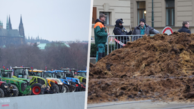 Protest zemědělců v Praze. (7. 3. 2024)