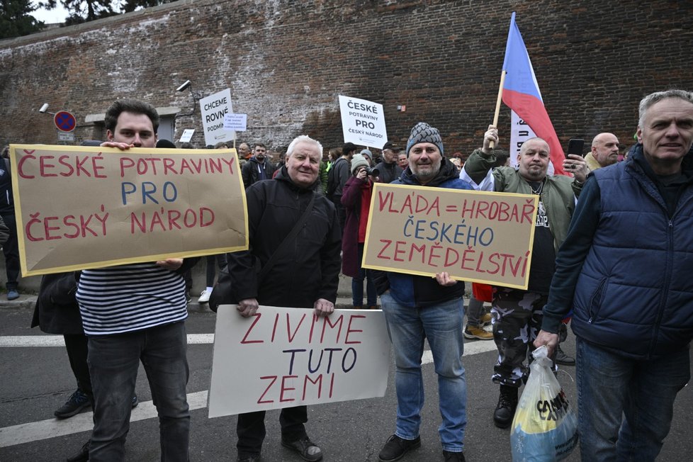 Protest zemědělců v Praze. (7. 3. 2024)