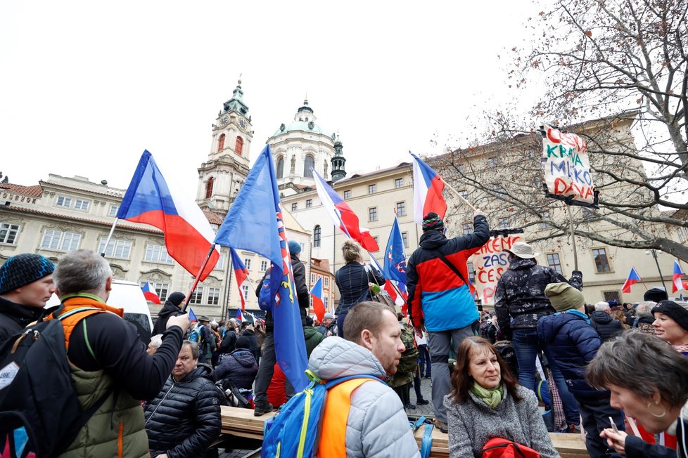 Protest zemědělců v Praze. (19. 2. 2024)