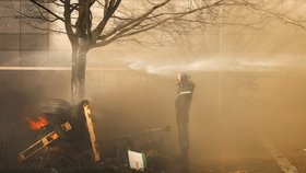 Protesty zemědělců během summitu EU (1.2.2024)