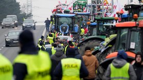 Protesty zemědělců v Polsku (6.3.2024)